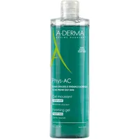 A-Derma Phys-AC, żel oczyszczający do mycia twarzy, 400 ml