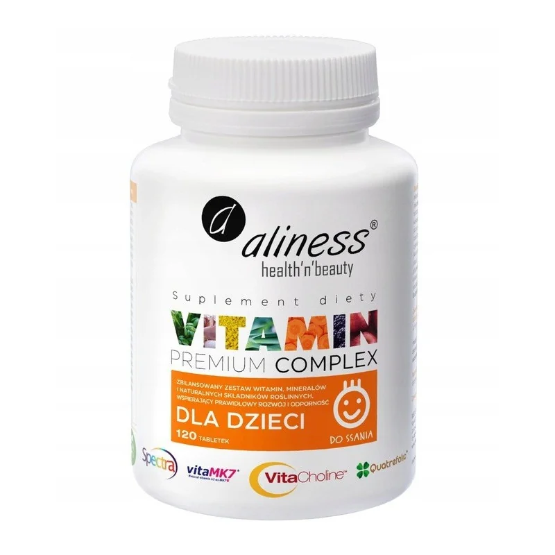Aliness® Vitamin Premium Complex dla dzieci 120 tabletek do ssania