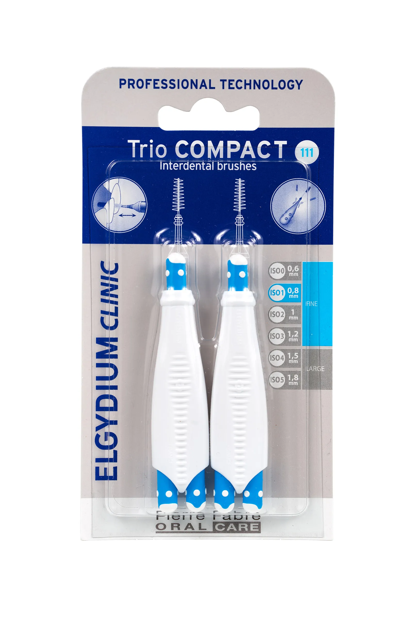 Elgydium Clinic Trio Compact 111, szczoteczki międzyzębowe, 2 sztuki