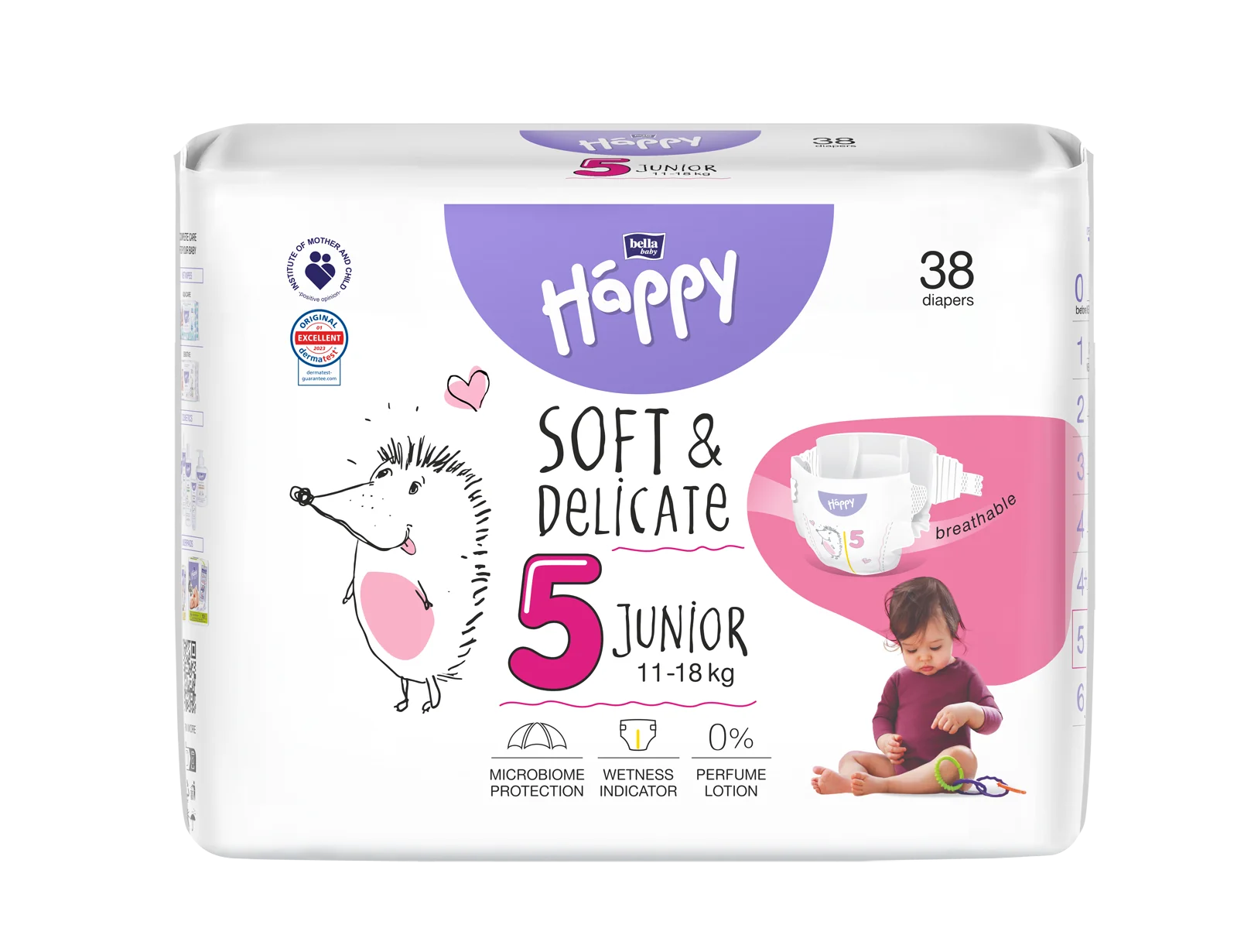 Bella Baby Happy Junior 11-18 kg, 38 szt.
