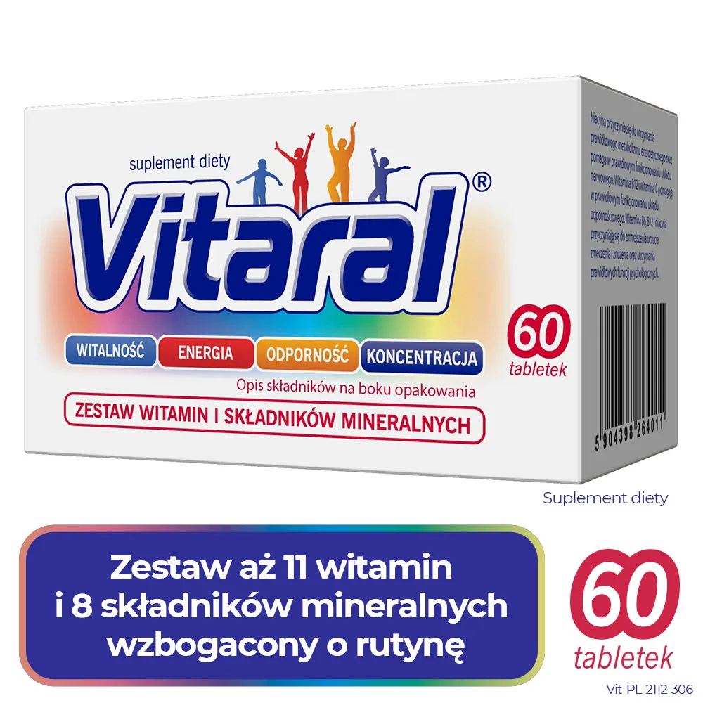 Vitaral, suplement diety, 60 tabletek 