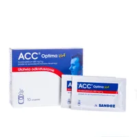 Acc Optima Hot, 600 mg/3 g, proszek do sporządzania roztworu doustnego, 10 saszetek