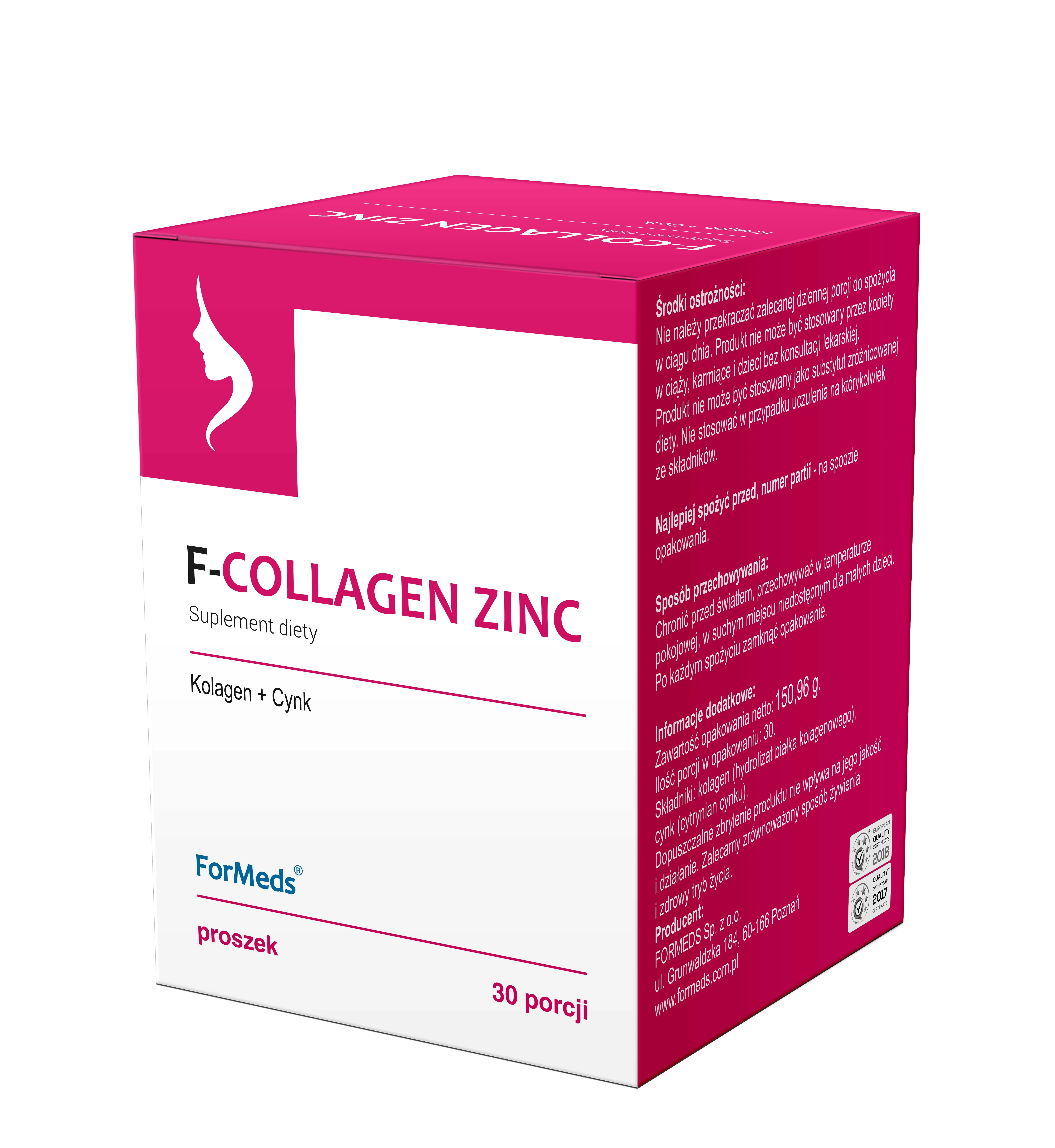 ForMeds F-Collagen Zinc, suplement diety, proszek, 30 porcji