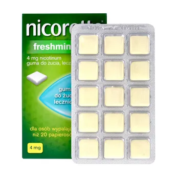 Nicorette Freshmint Gum, 4 mg, 105 gum do żucia 