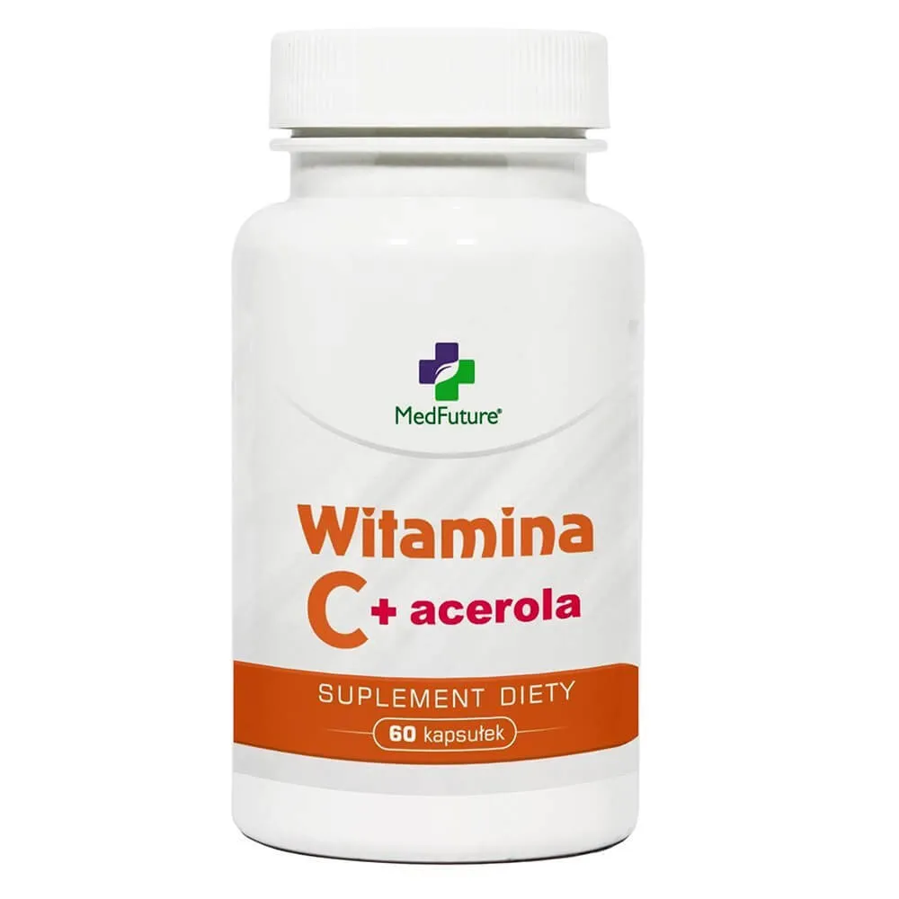 Witamina C + Acerola, suplement diety, 60 kapsułek