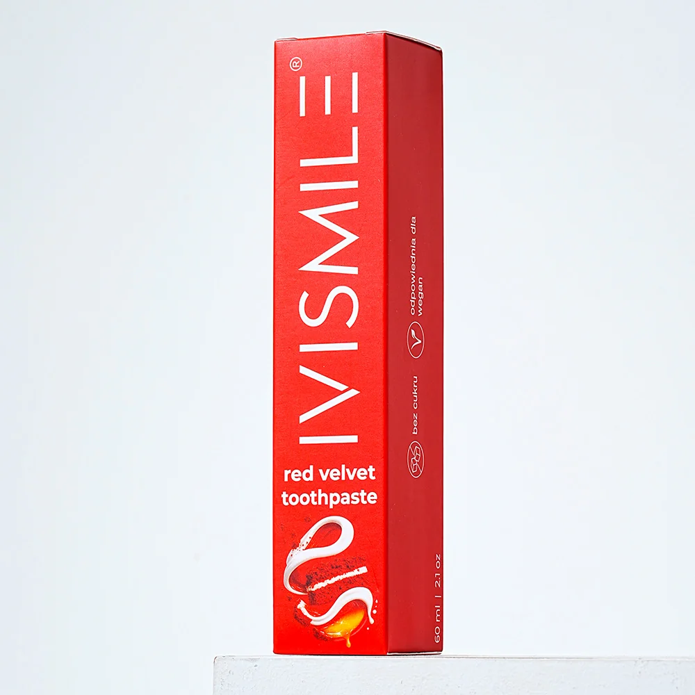 Ivismile pasta do zębów o smaku ciasta Red Velvet, 60 ml