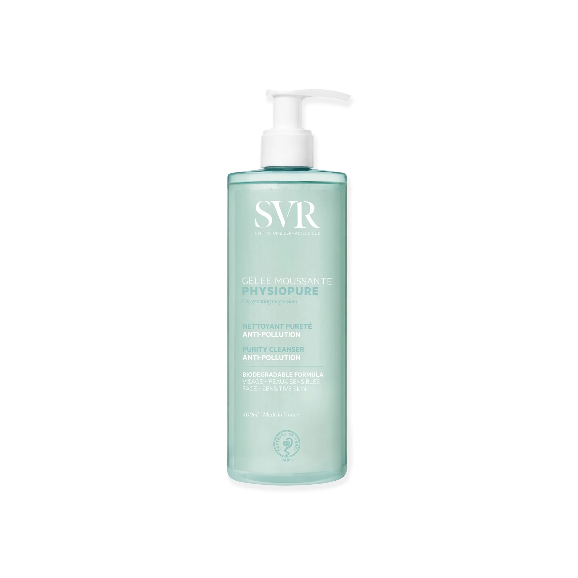 SVR PHYSIOPURE Gelee Moussante żel do mycia twarzy oczyszczający, 400 ml