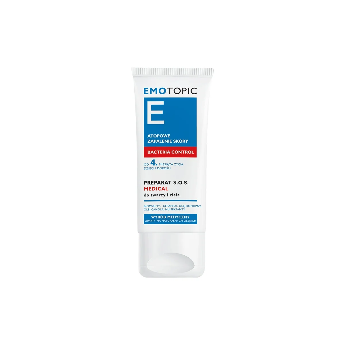 Emotopic Bacteria Control Medical Preparat S.O.S. do twarzy i ciała, 30 ml