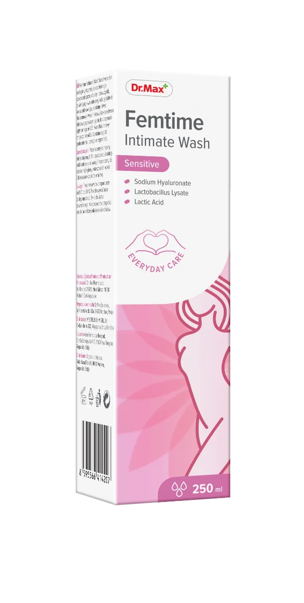 Femtime Intimate Wash Sensitive Dr.Max, żel do higieny intymnej, 250 ml