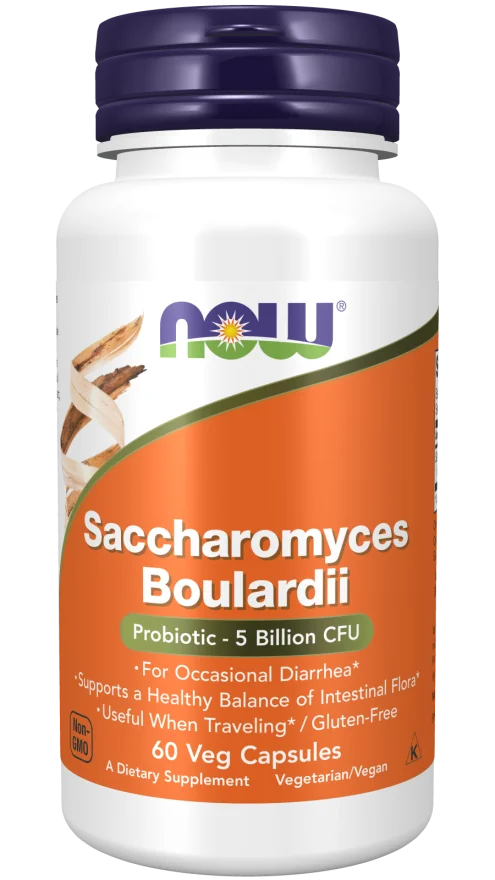 Now Foods Saccharomyces Boulardii 60 kapsułek