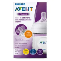 Avent Natural, butelka dla niemowląt 0m+ SCF030/17, 125 ml