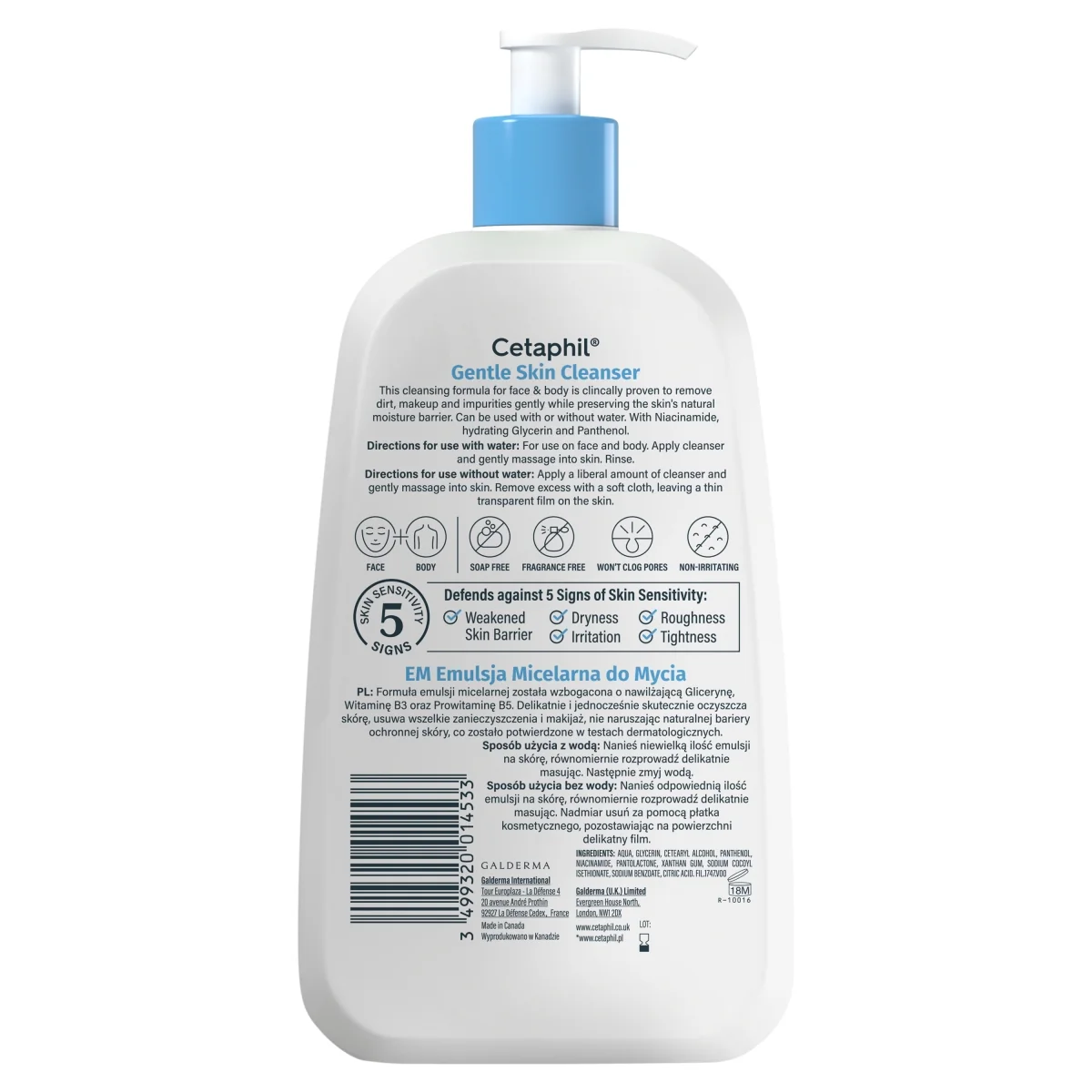 Cetaphil EM Emulsja micelarna do mycia, 1000 ml