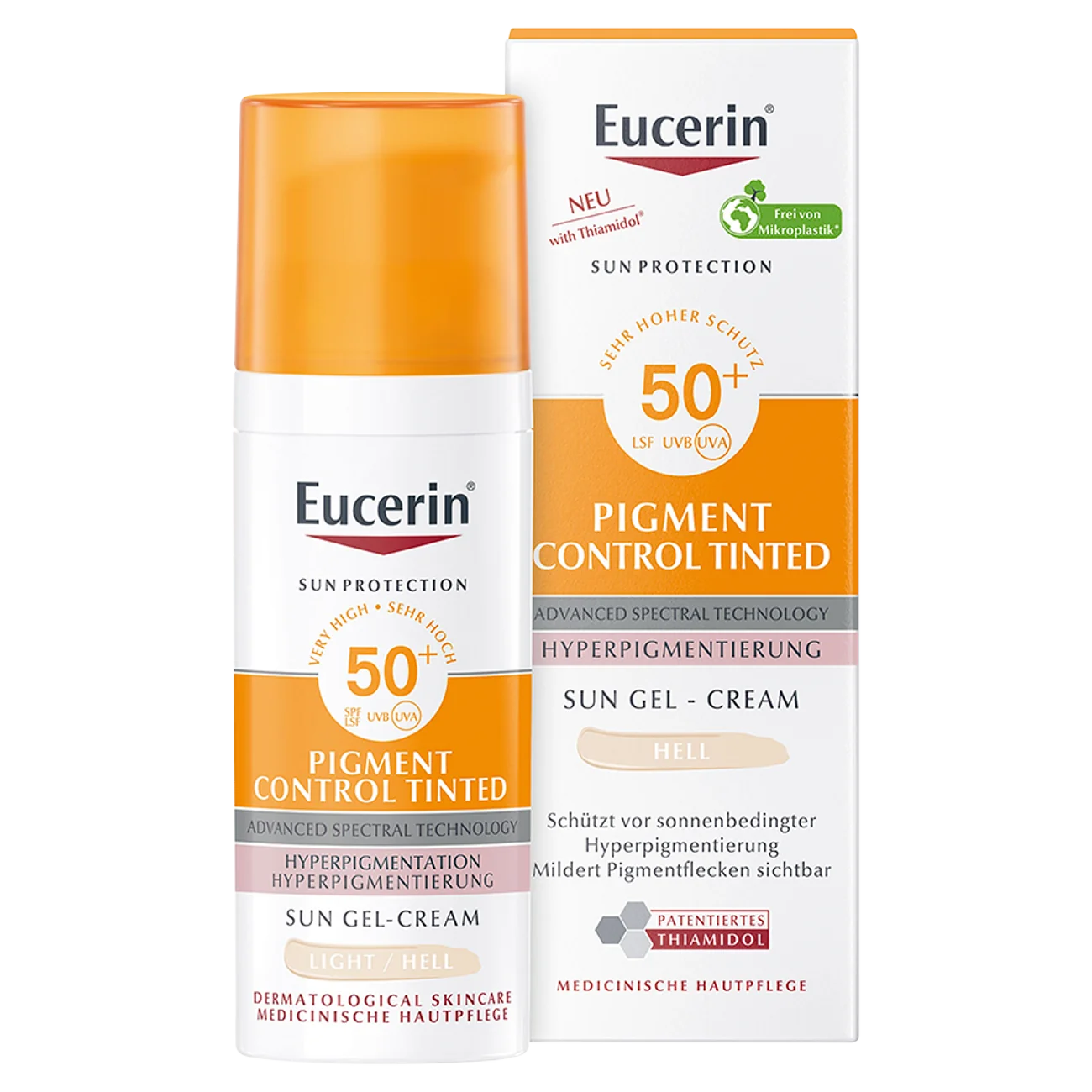 Eucerin Sun Pigment Control fluid ochronny przeciw przebarwieniom koloryzujący SPF 50+, 50 ml