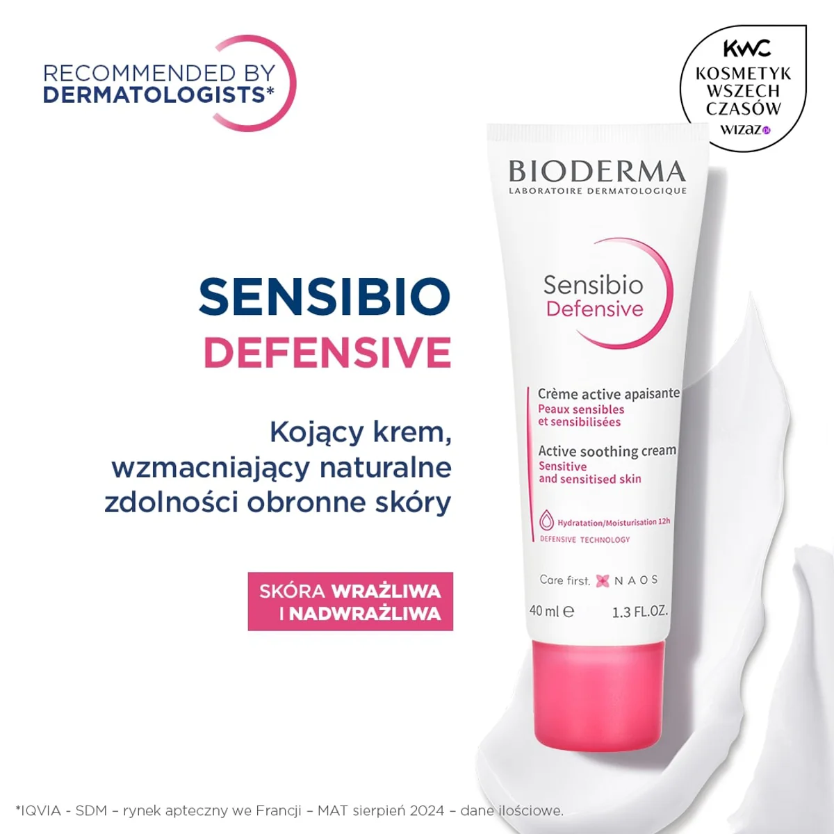 Bioderma Sensibio Defensive krem do skóry wrażliwej, 40 ml