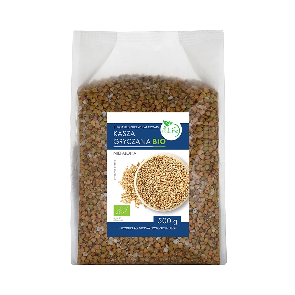 BioLife ekologiczna kasza gryczana niepalona, 500 g