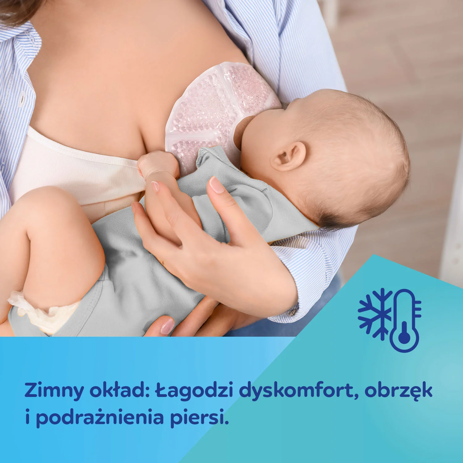 Canpol Babies kompresy żelowe na piersi do terapii ciepłem lub zimnem, 2 sztuki