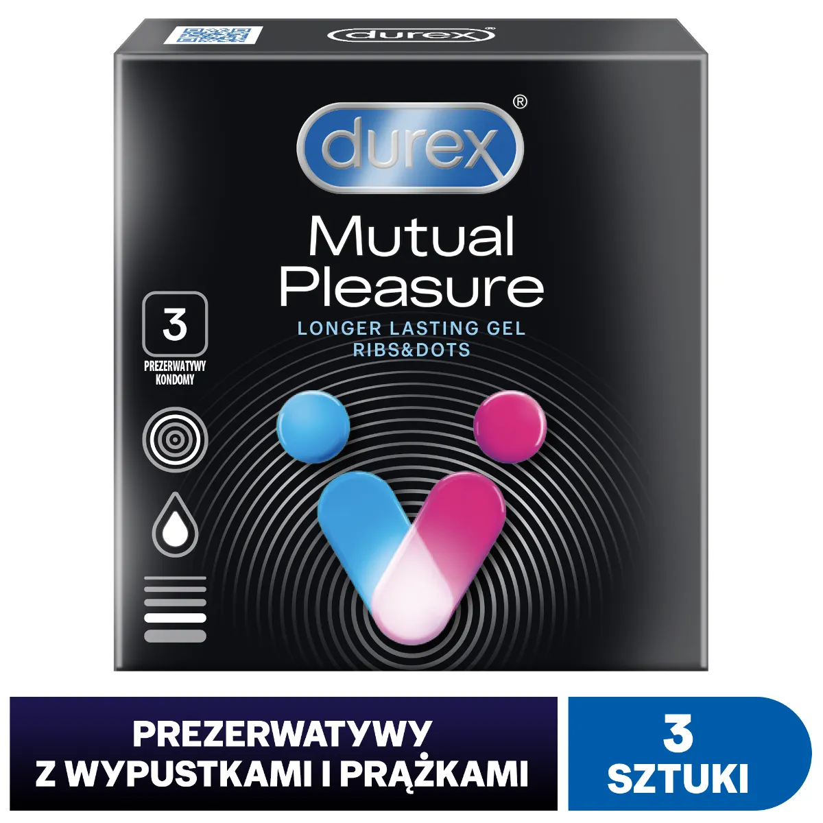 Prezerwatywy Durex Mutual Pleasure, 3 szt. 