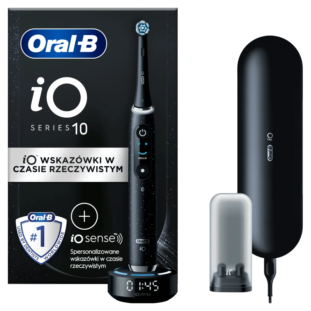 Oral-B iO 10 Black szczoteczka elektryczna, 1 sztuka