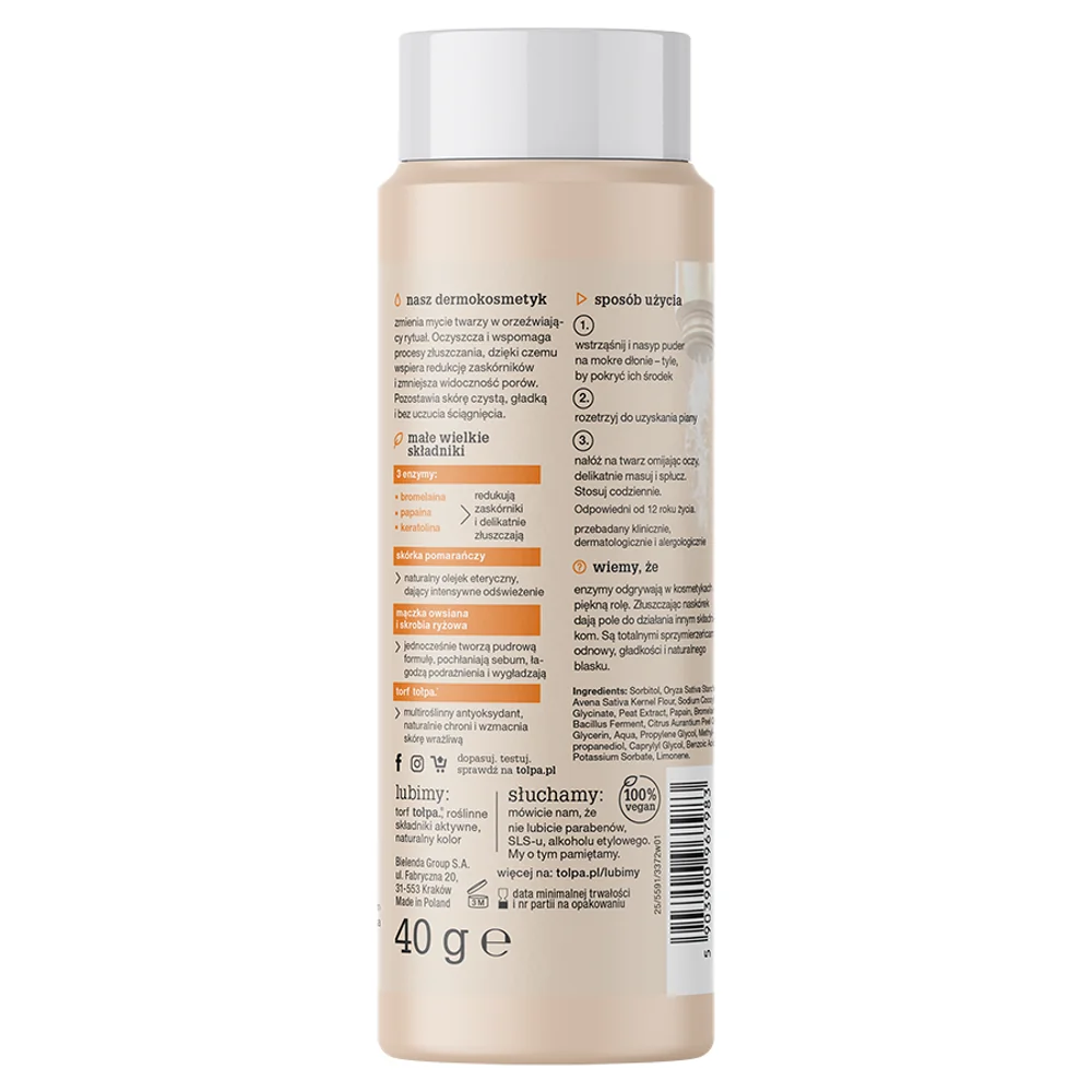 Tołpa Dermo Face Enzyme puder do mycia twarzy 3 enzymy, 40 g