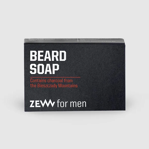 ZEW for Men mydło do brody z węglem drzewnym, 85 ml
