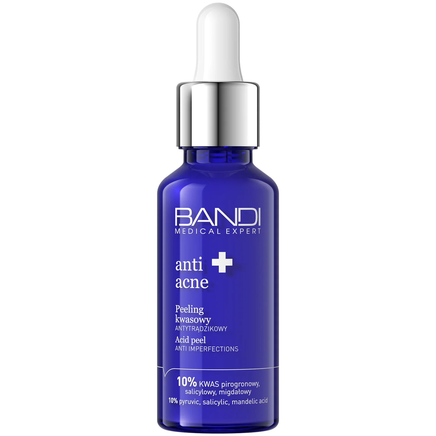 Medica Expert Anti-Acne Peeling Kwasowany Antytrądzikowy, 10% Kwas Pirogronowy, Salicylowy i Migdałowy, 30 ml