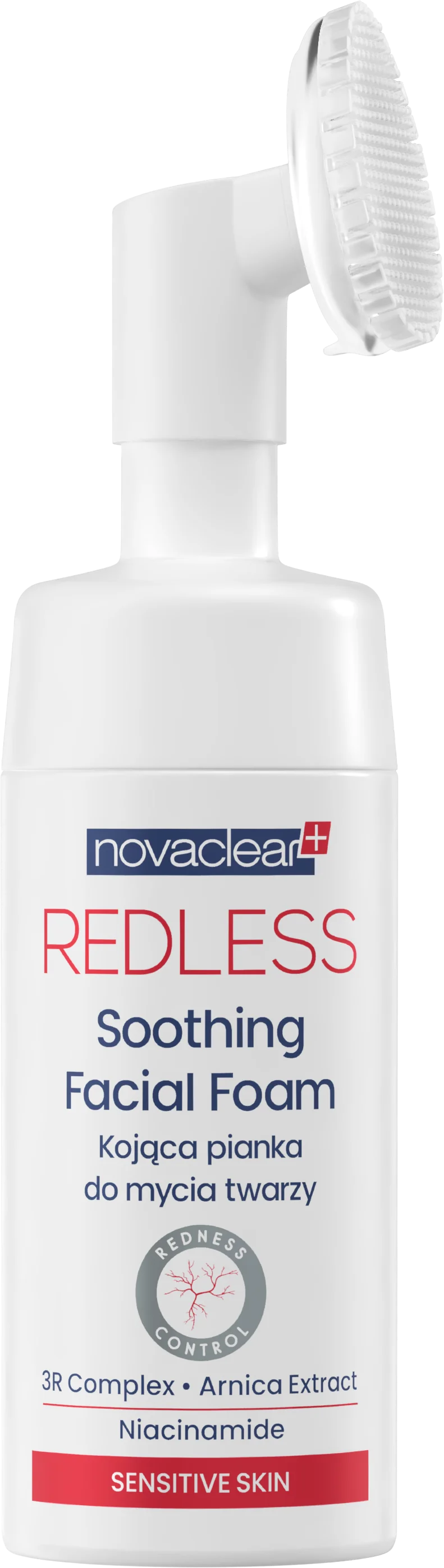 Novaclear Redless kojąca pianka do mycia twarzy, 100 ml