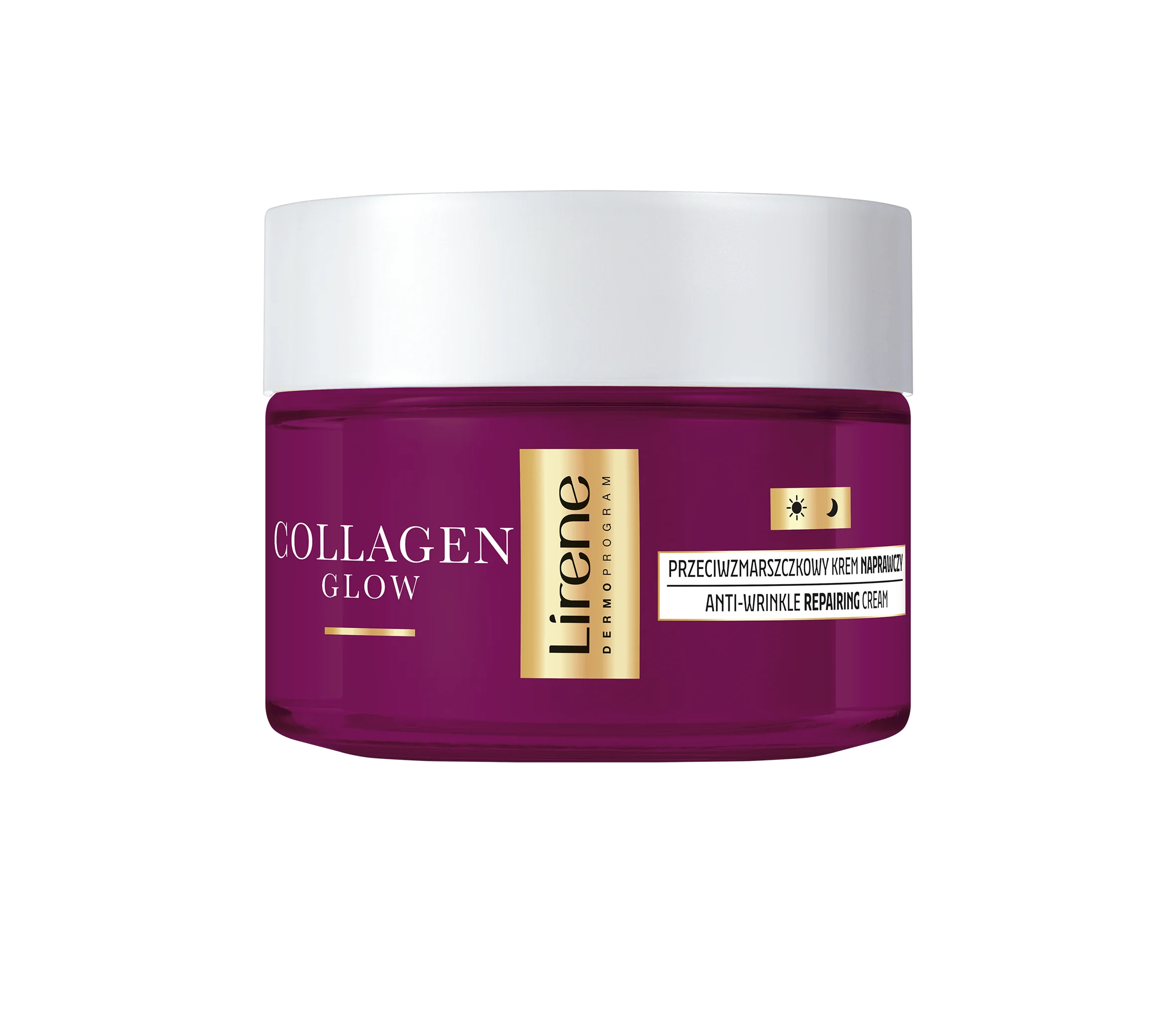 Lirene Collagen Glow przeciwzmarszczkowy krem naprawczy 70+, 50 ml