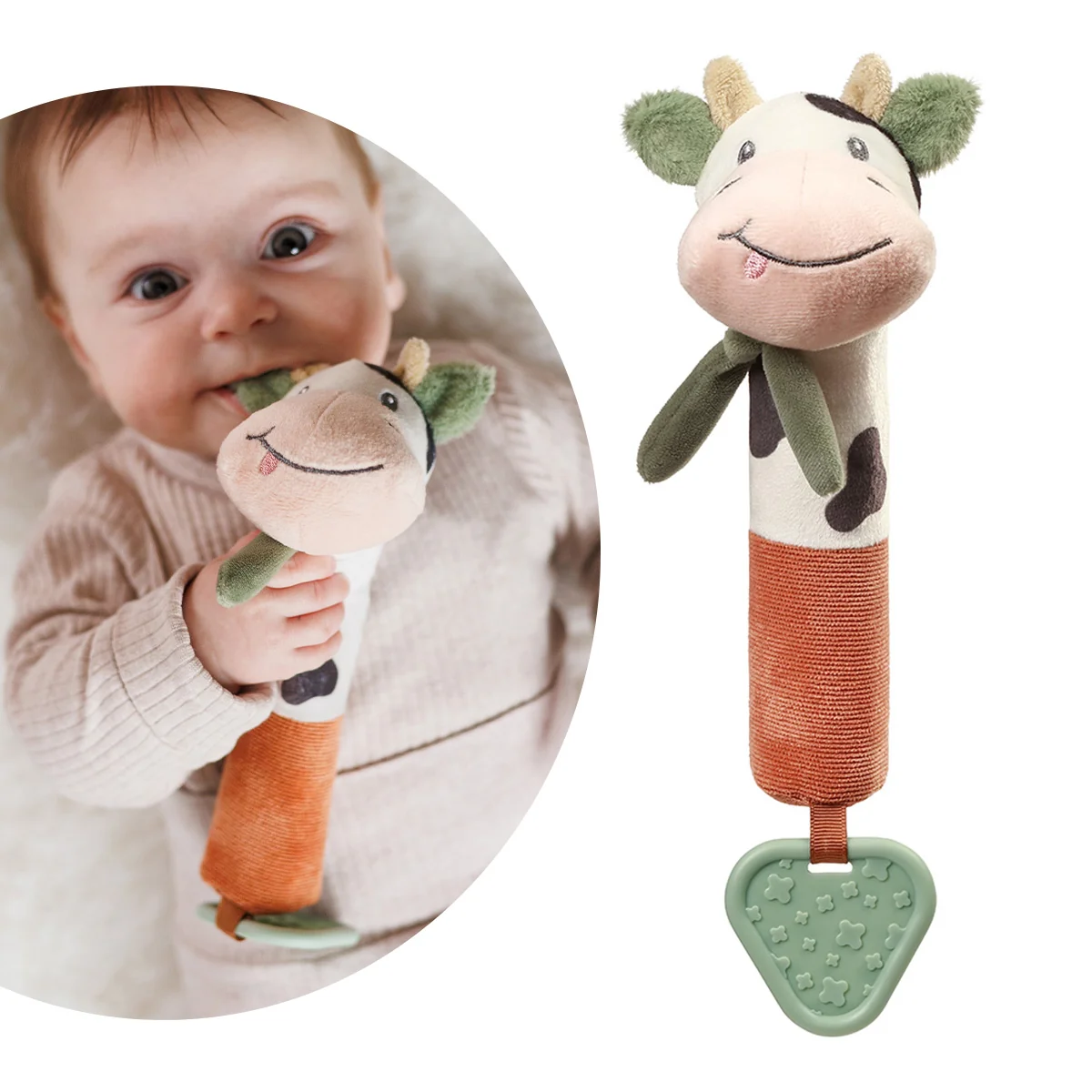 Babyono piszczek Cow Bingo, 1 sztuka