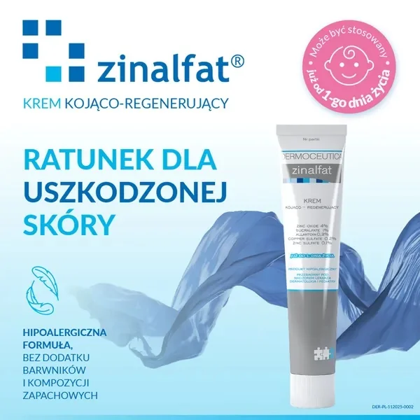 Zinalfat krem kojąco-regenerujący, 50 ml