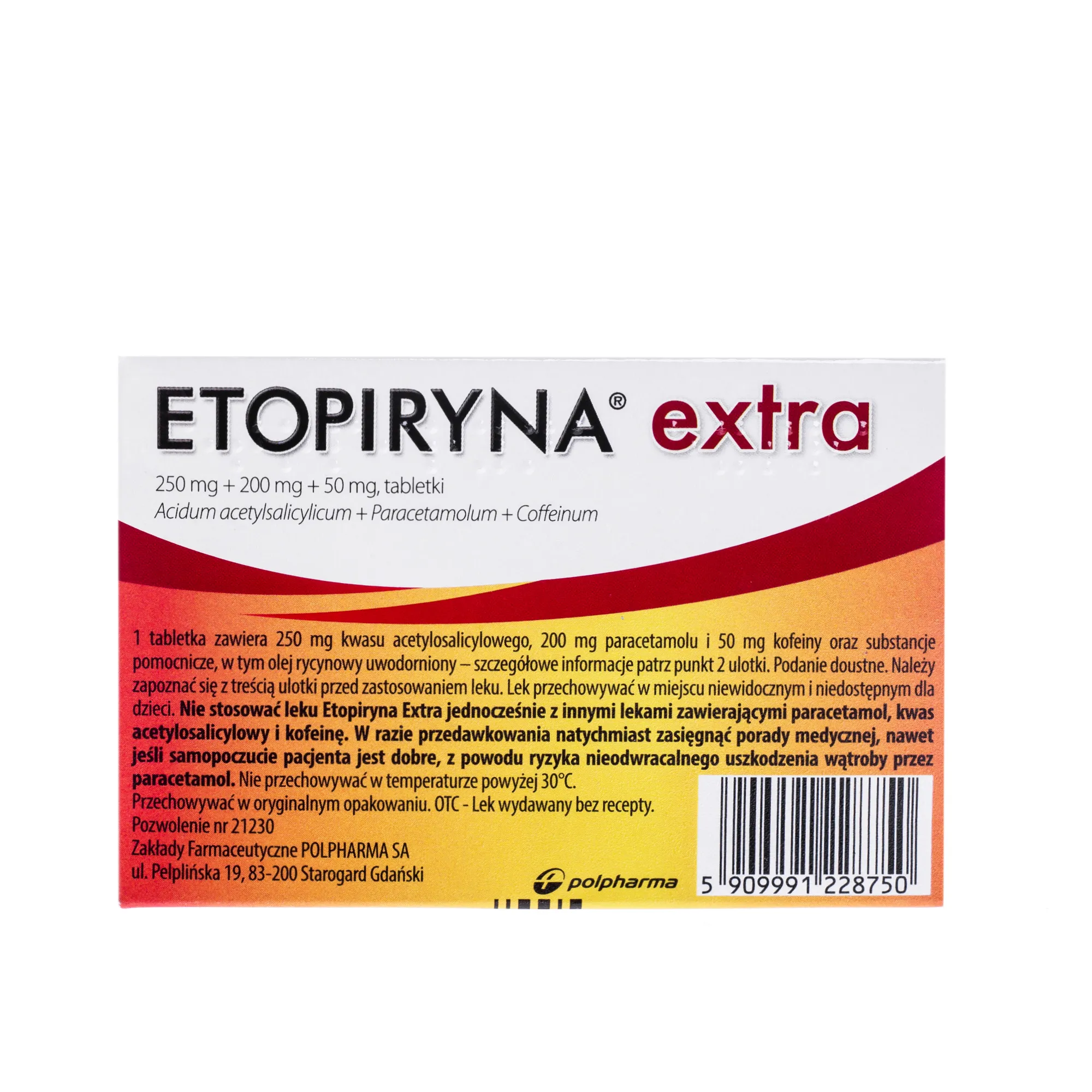 Etopiryna Extra, 20 tabletek 