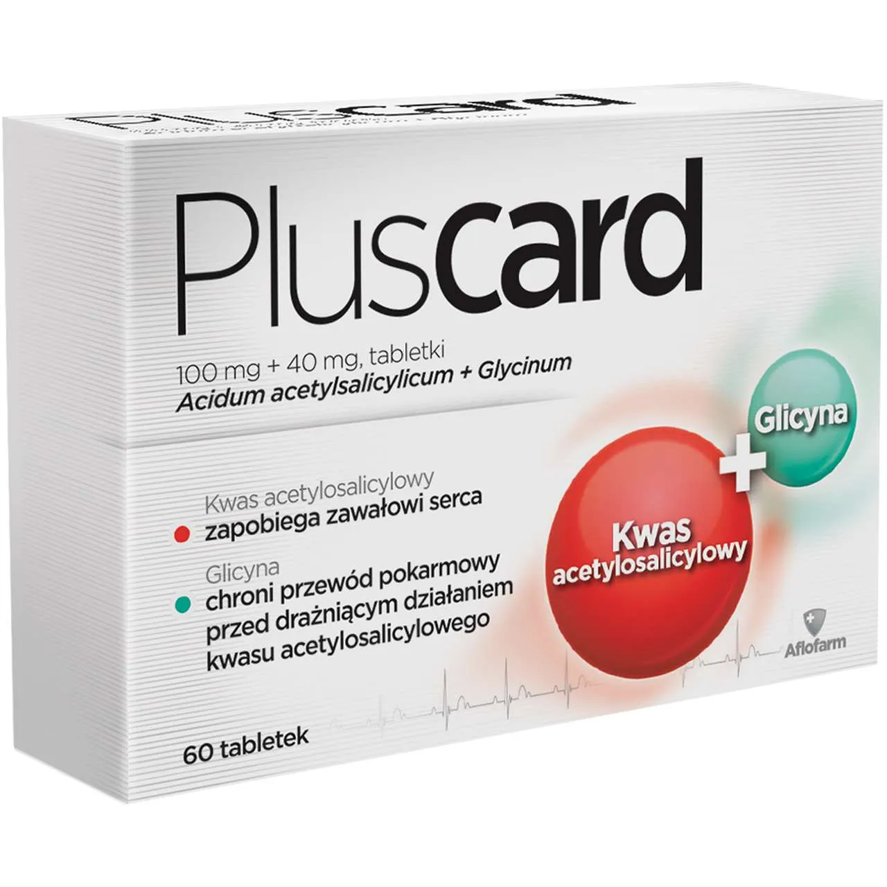 Pluscard, 100 mg + 40 mg, 60 tabletek