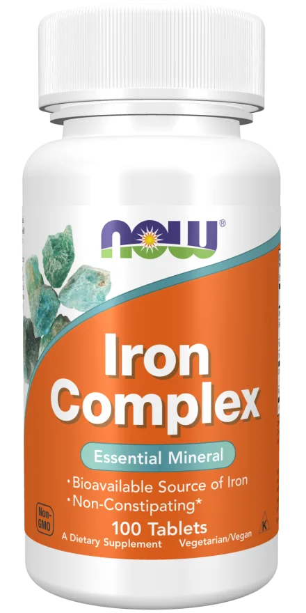 Now Foods Żelazo Complex 27 mg 100 tabletek