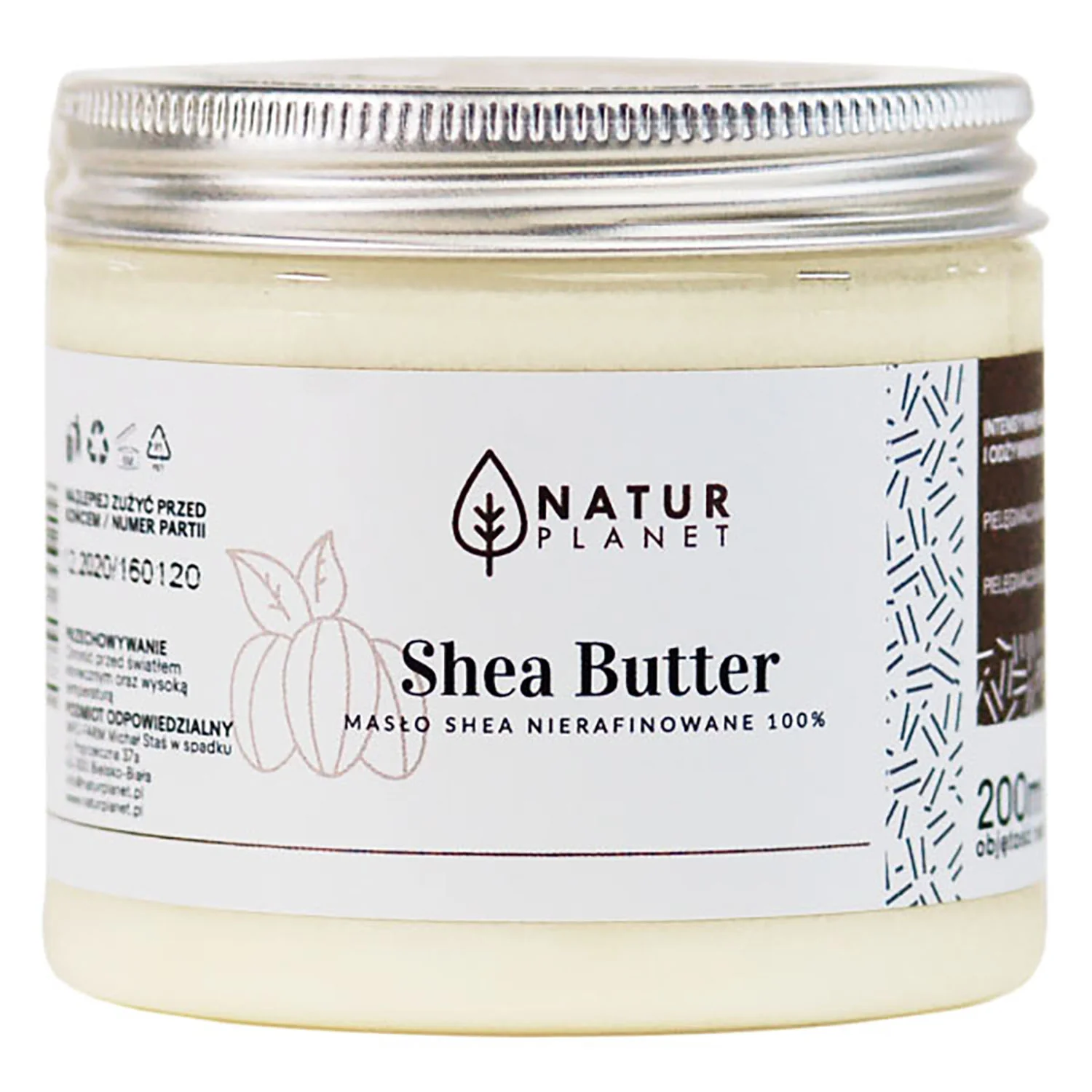 Natur Planet nierafinowane masło shea, 200 g