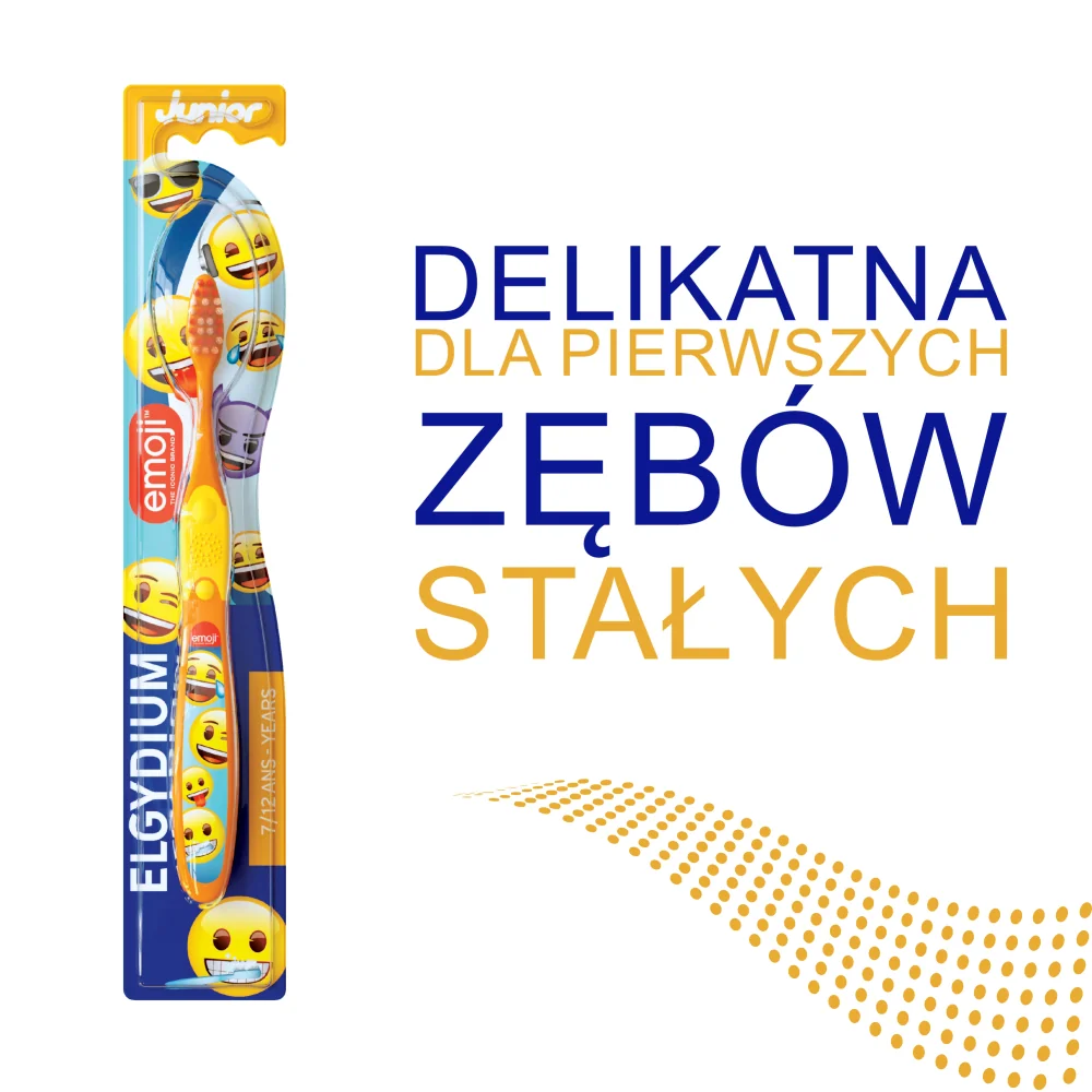 Elgydium Junior Emoji szczoteczka do zębów dla dzieci 7-12 lat, 1 szt.