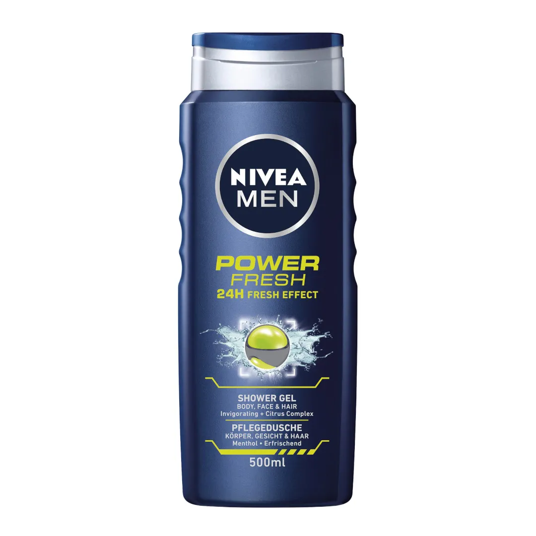 Nivea Men Power Refresh Żel pod prysznic dla mężczyzn, 500 ml