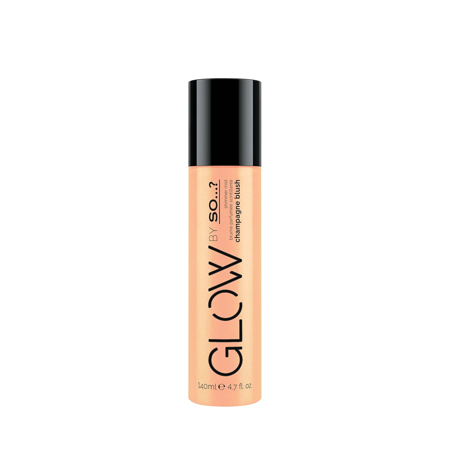 GLOW by So...? Champagne Blush rozświetlająca mgiełka perfumowana, 140 ml