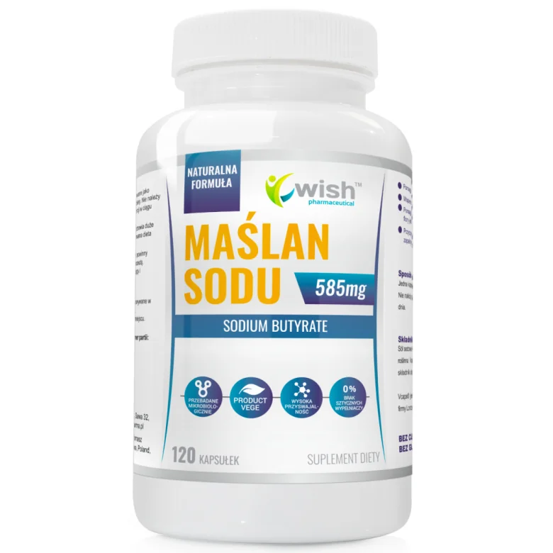 Wish Maślan Sodu 120 kapsułek