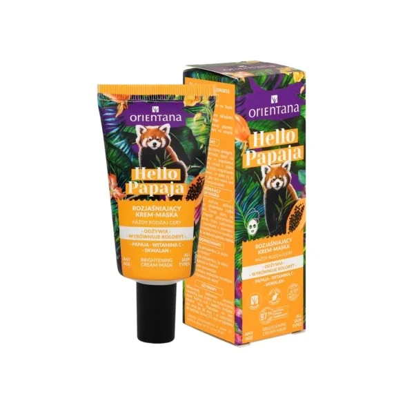 Orientana Hello Papaja rozjaśniający krem-maska, 40 ml