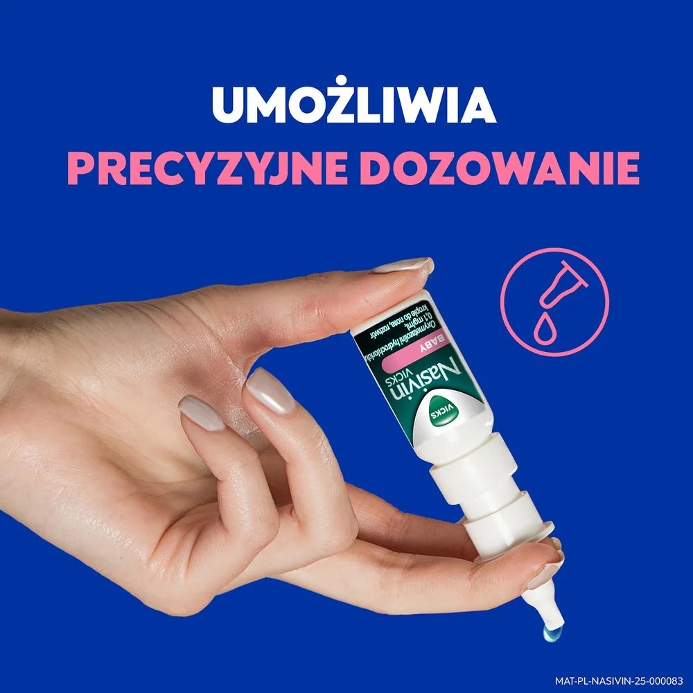 Nasivin Vicks Baby 1 mg/ml, krople do nosa, roztwór, 5 ml