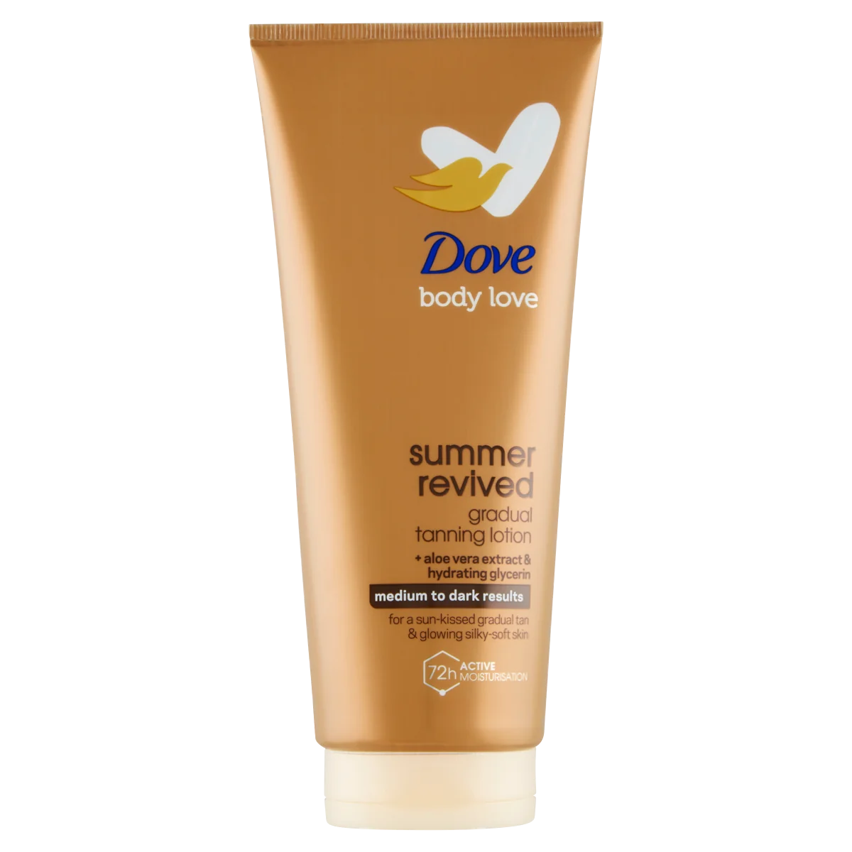 Dove Body Love Summer Revived samoopalające mleczko do ciała Medium to Dark, 200 ml