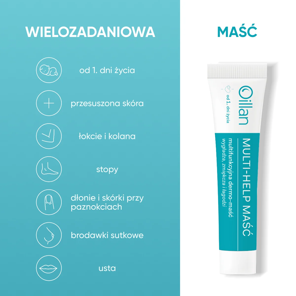 Oillan Multi-Help Multifunkcyjna dermo-maść, 12 g