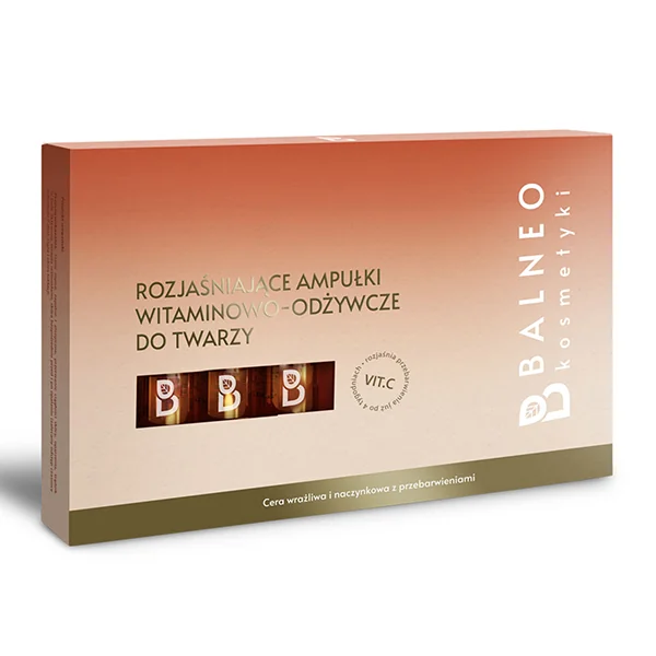Balneokosmetyki rozjaśniające ampułki do twarzy witaminowo-odżywcze, 5 x 5 ml