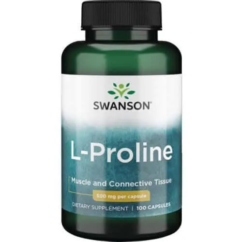 Swanson L-Prolina. suplement diety, 100 kapsułek