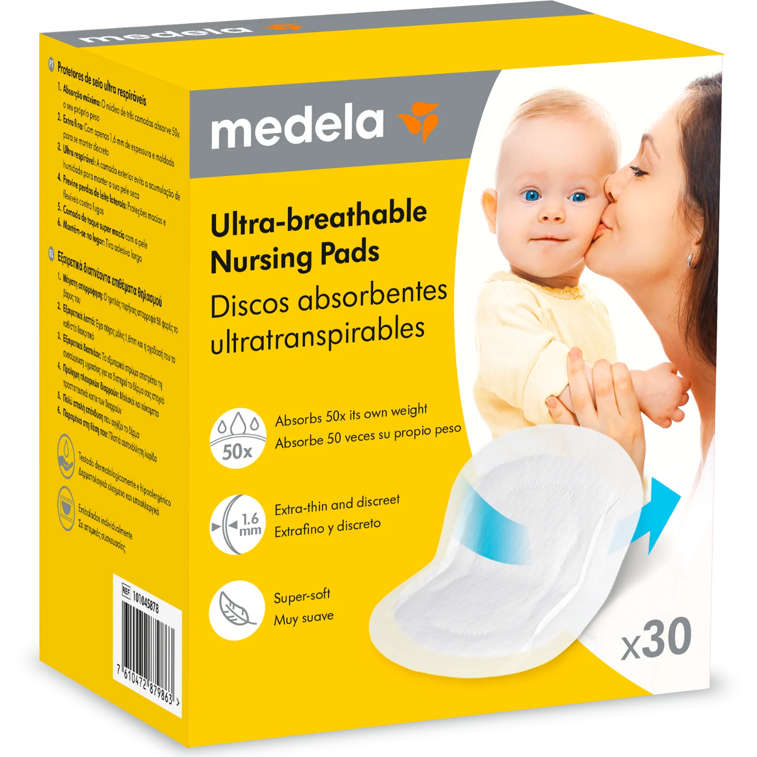 Medela oddychające wkładki laktacyjne, 30 sztuk