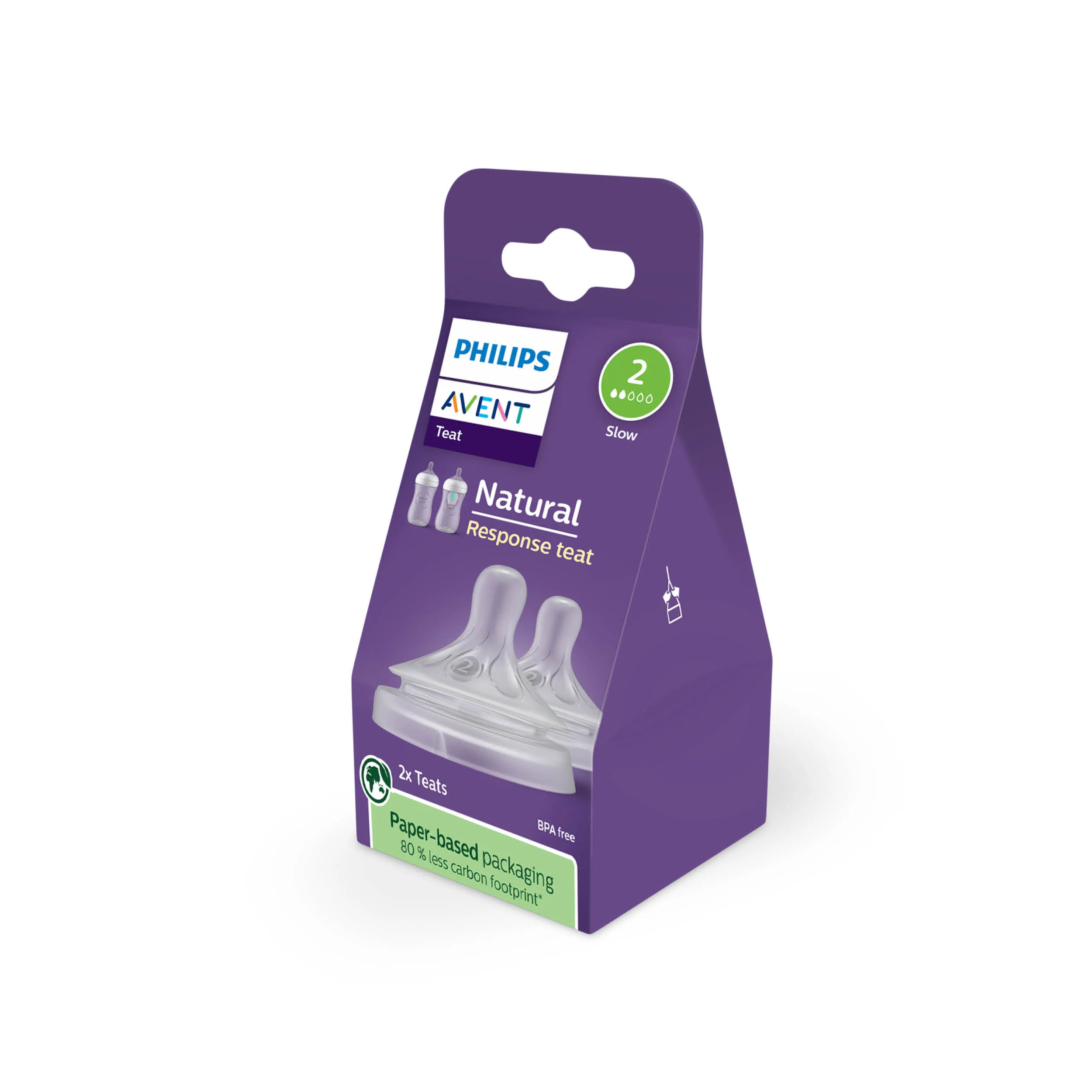Philips Avent Natural Response smoczek responsywny 0m+ SCY962/02, 2 szt.
