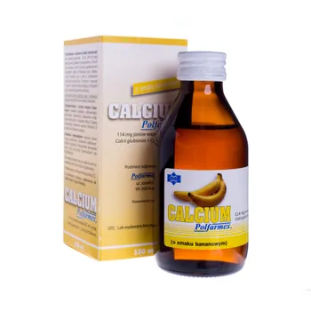 Calcium Polfarmex, smak bananowy, 150 ml 