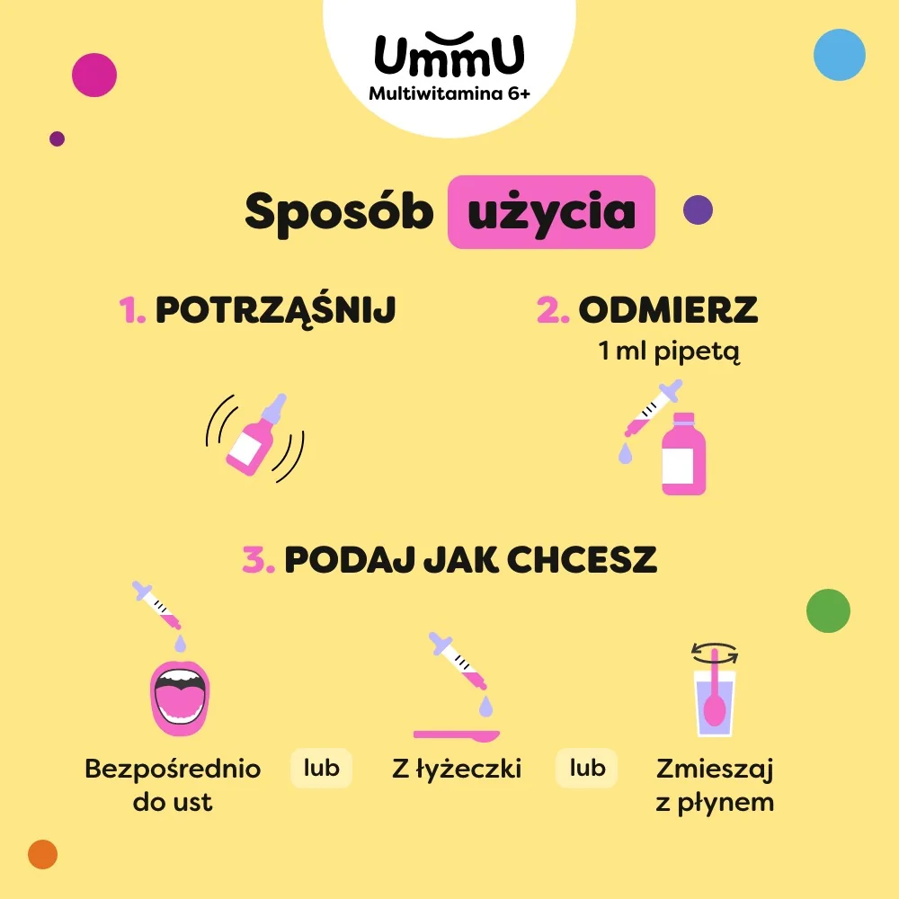 Ummu Multiwitamina 6+ krople, 30 ml