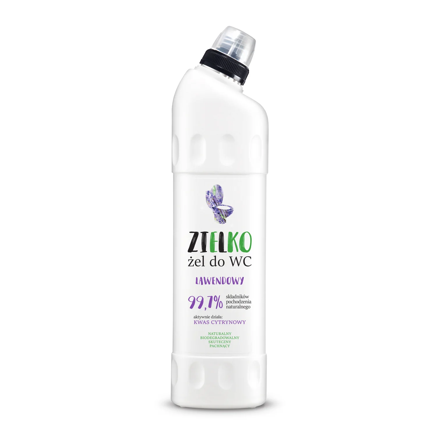 Zielko żel do WC lawendowy, 750 ml