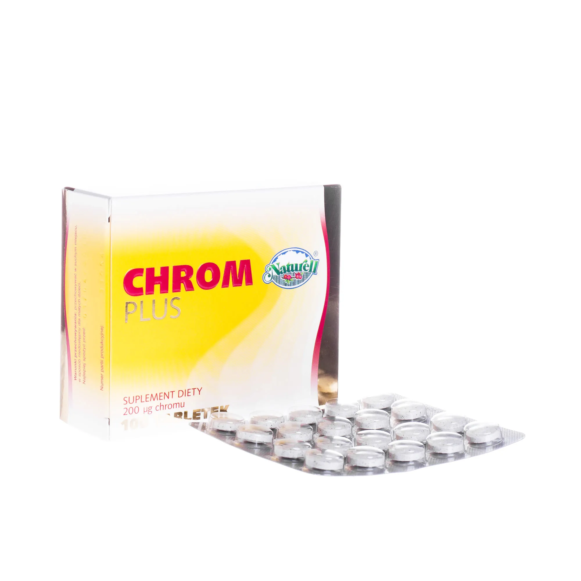 Chrom Plus suplement diety 200 μg Chromu, 100 tabletek