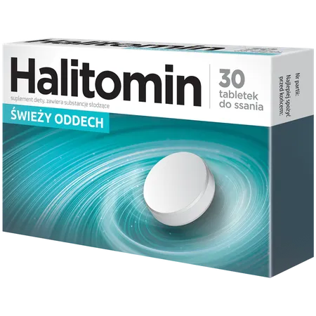 Halitomin, suplement diety, 30 tabletek do ssania